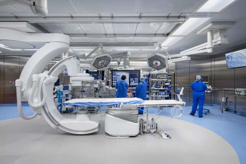 Architecture of the operating room in Garnet Health Medical Center, Middletown, NY