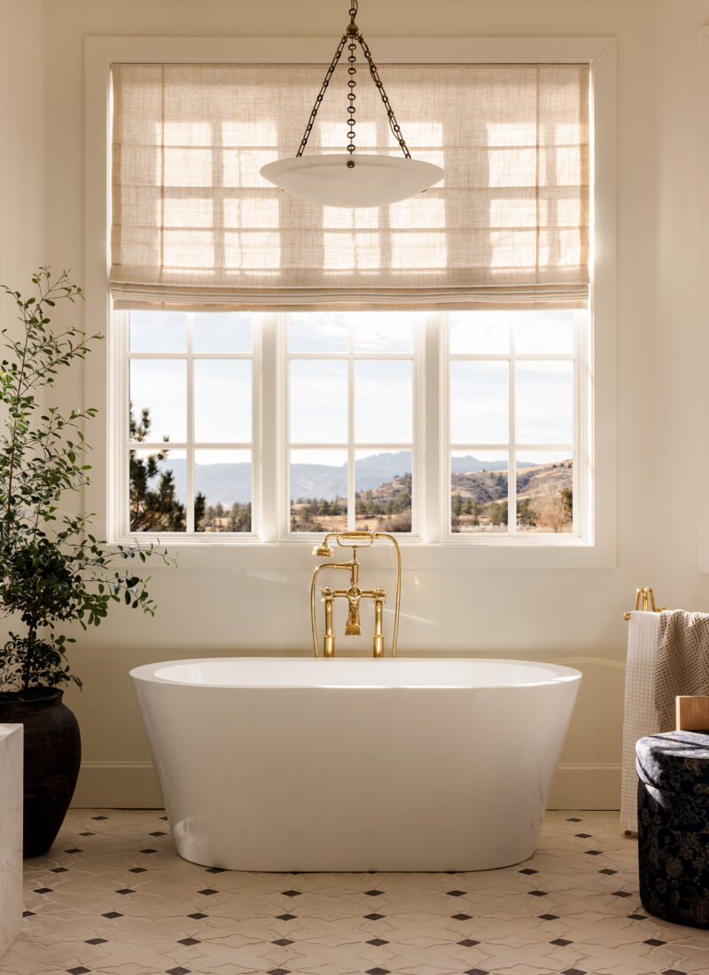 Primary Bathroom Interior in a Custom Built Home Located in Sedalia, Colorado