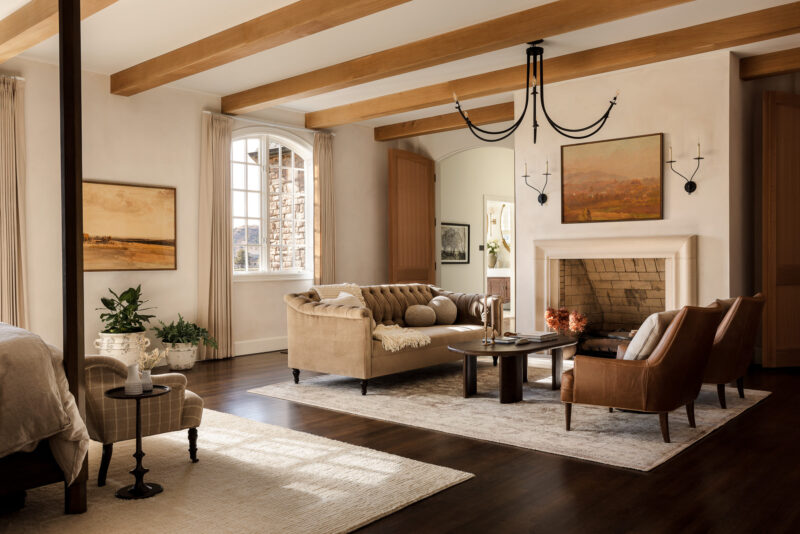 Bed Room Interior in a Custom Built Home Located in Sedalia, Colorado