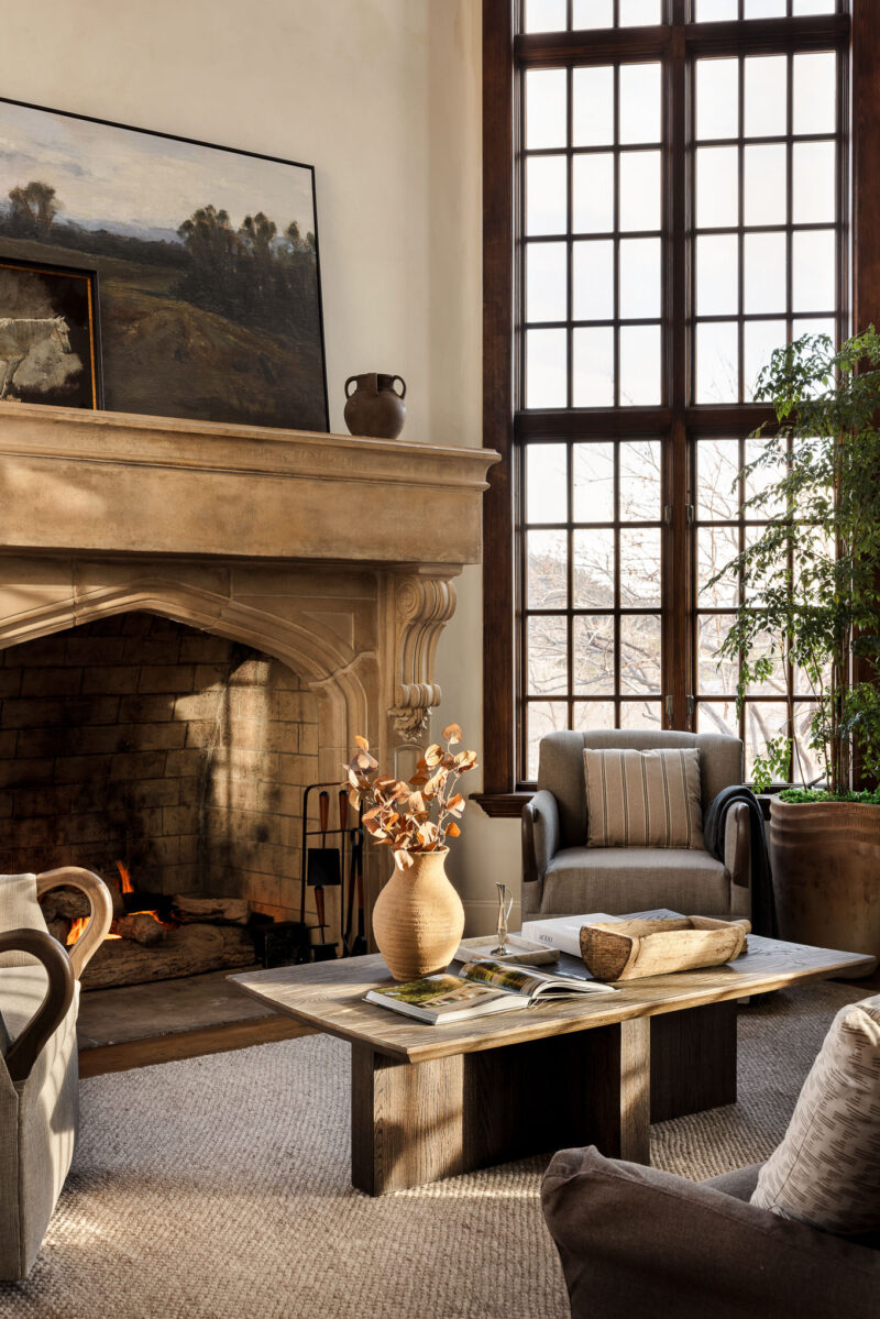 Living Room Interior in a Custom Built Home Located in Sedalia, Colorado