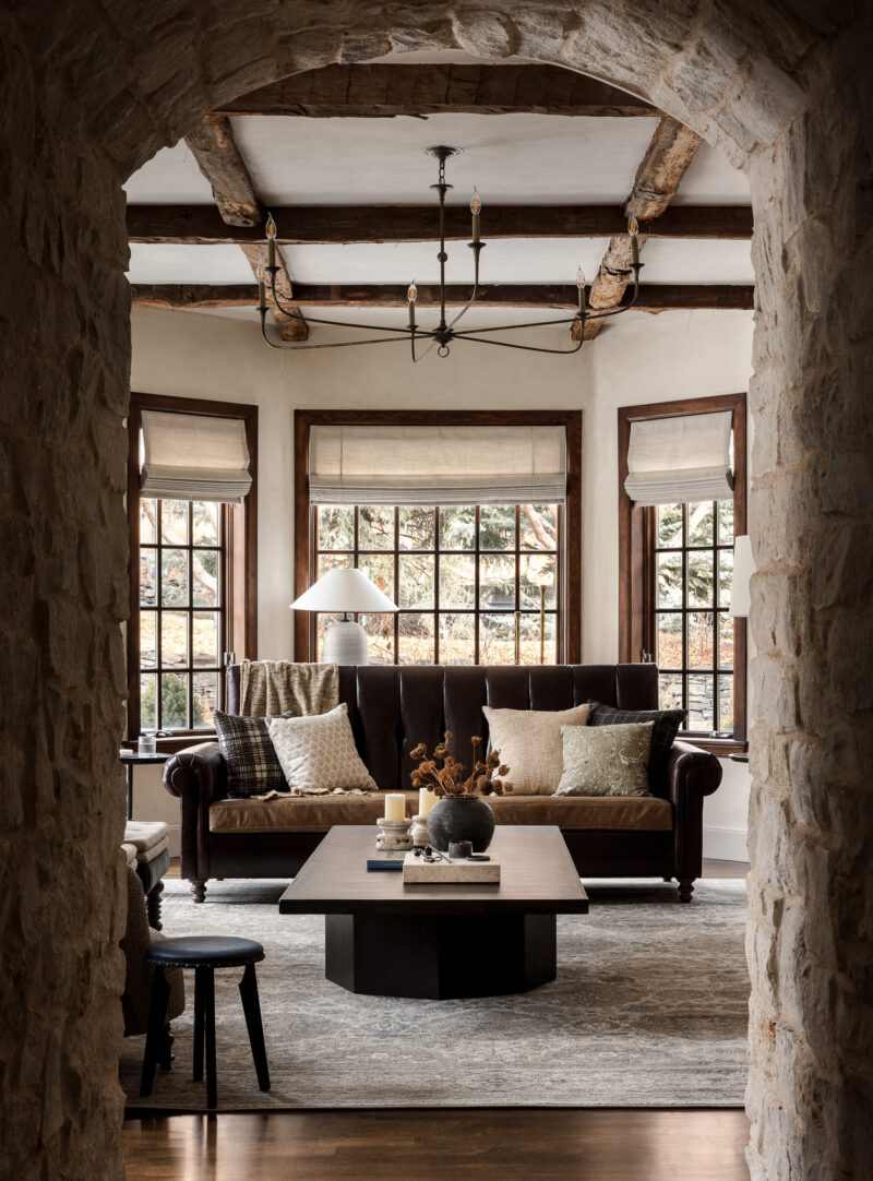 Living Room Interior in a Custom Built Home Located in Sedalia, Colorado
