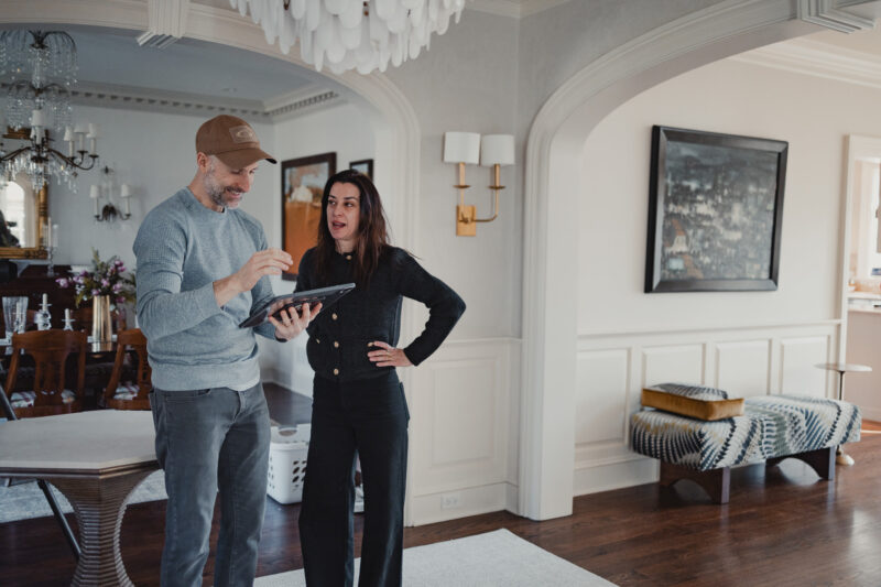 Behind the scenes capturing an interior design photoshoot with Van Tassell Photography