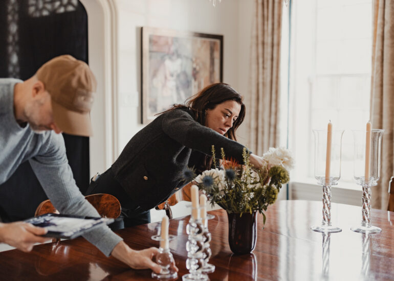 Behind the scenes capturing an interior design photoshoot with Van Tassell Photography