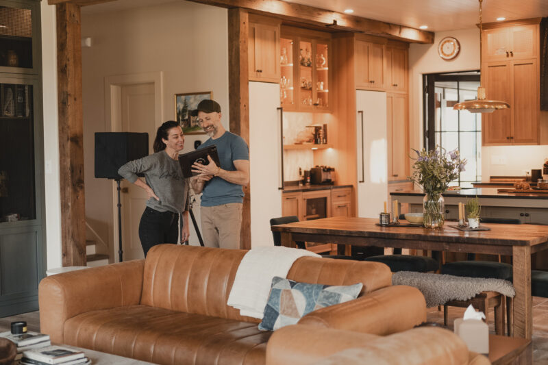 Behind the scenes capturing an interior design photoshoot with Van Tassell Photography