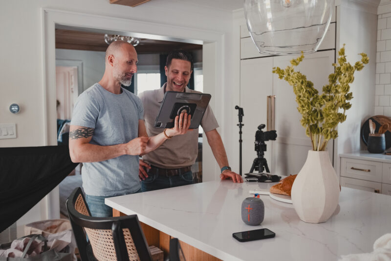 Behind the scenes capturing an interior design photoshoot with Van Tassell Photography