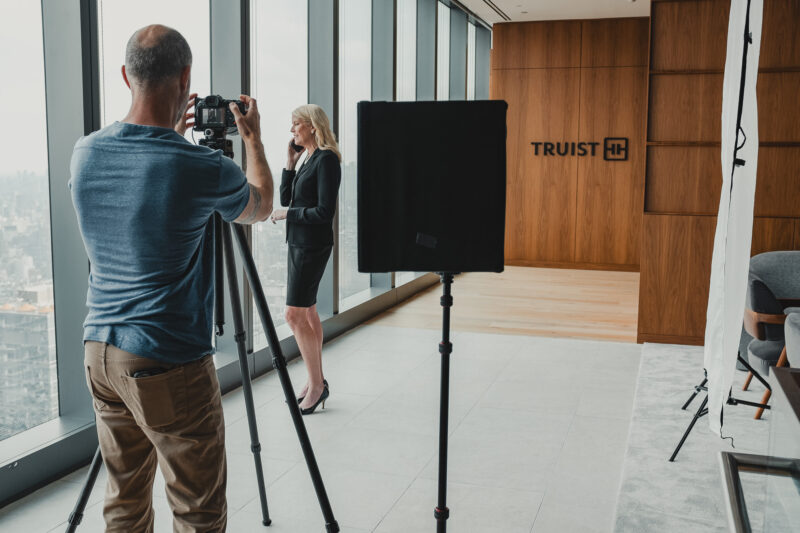 Behind the scenes capturing an interior design photoshoot with Van Tassell Photography