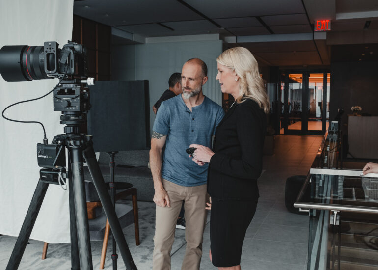 Behind the scenes capturing an interior design photoshoot with Van Tassell Photography