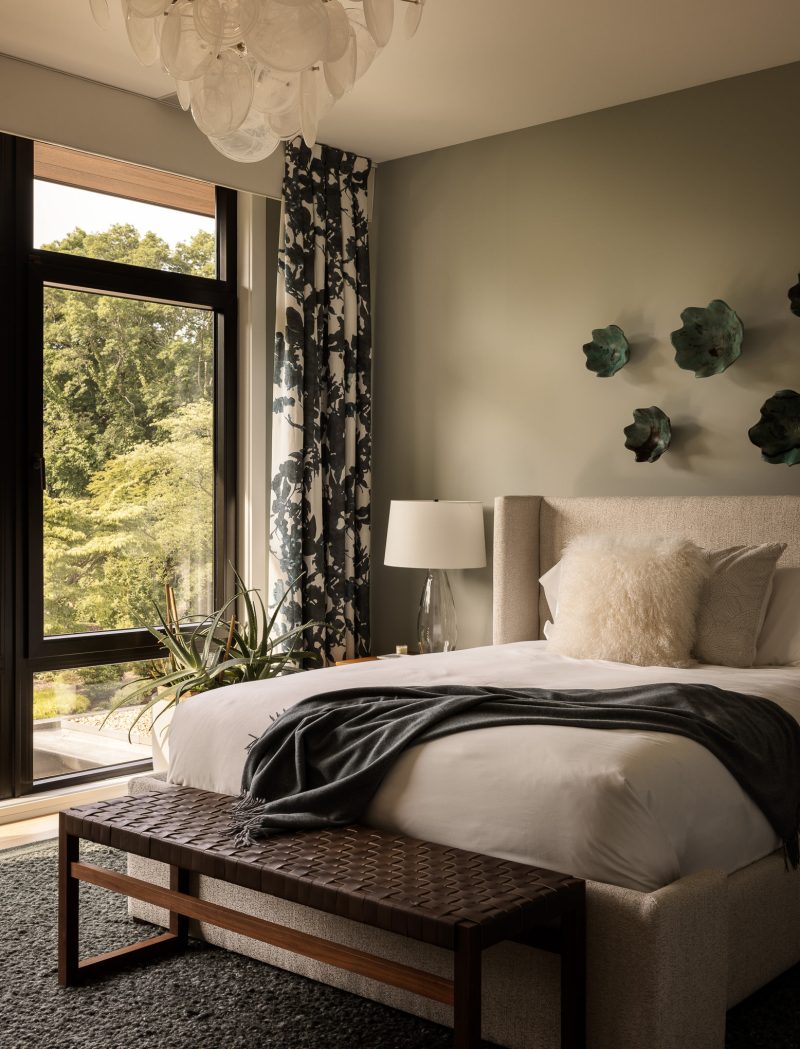 Interior design of a bedroom located in Setauket, NY