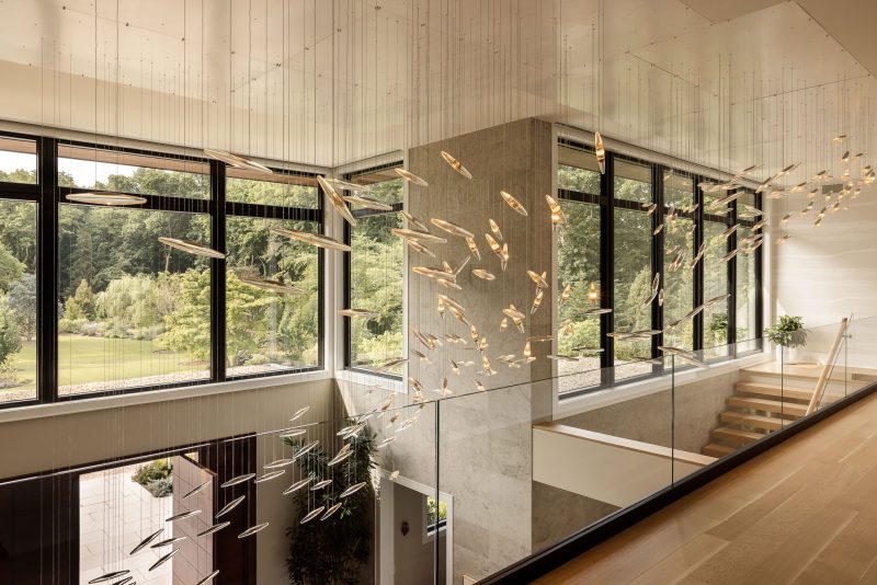 Interior design of a hallway located in Setauket, NY