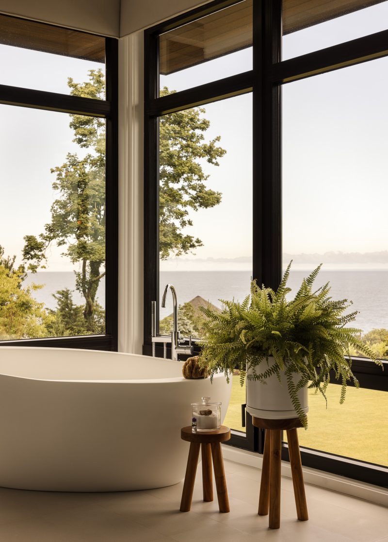 Interior design of a bathroom located in Setauket, NY