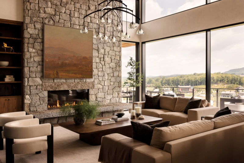 Hudson Valley Residence, dining room, Sunrise, Architecture, Interior Design, Scenic View