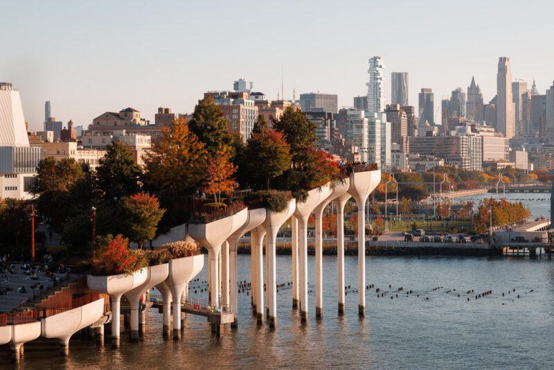 Little Island Park at Pier 55, NYC, Architecture