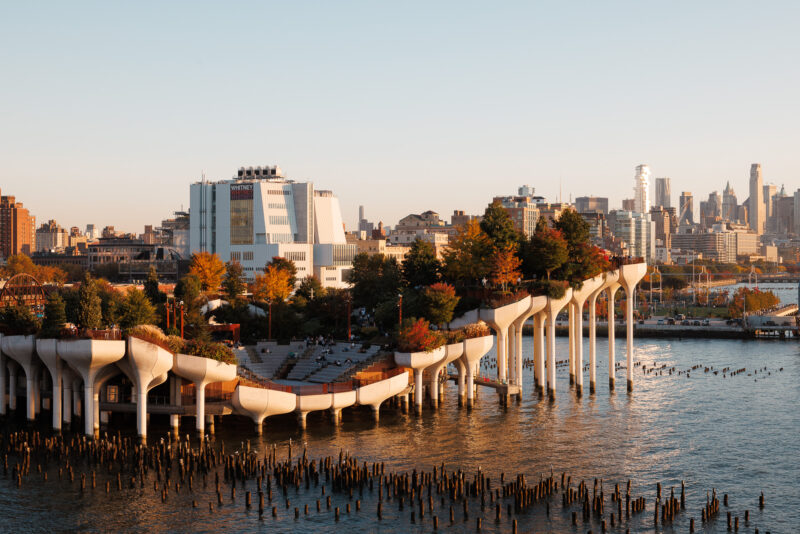 Little Island Park at Pier 55, NYC, Architecture