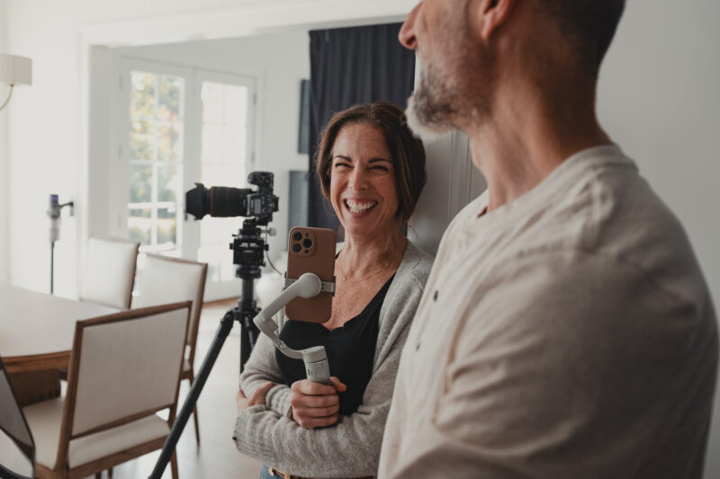 Behind the scenes capturing an interior design photoshoot with Van Tassell Photography