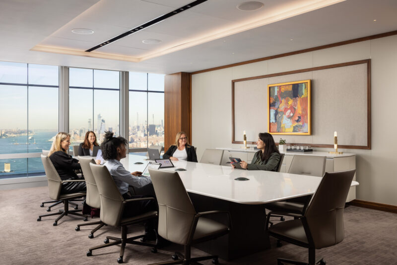 Interior architecture photography of Lord Abbett office in Jersey City NJ