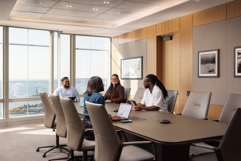 Interior architecture photography of Lord Abbett office in Jersey City NJ