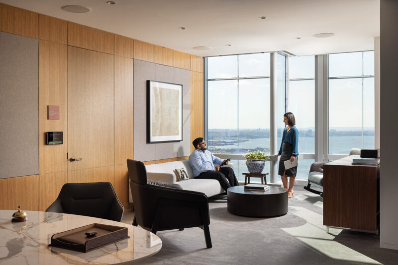 Interior architecture photography of Lord Abbett office in Jersey City NJ