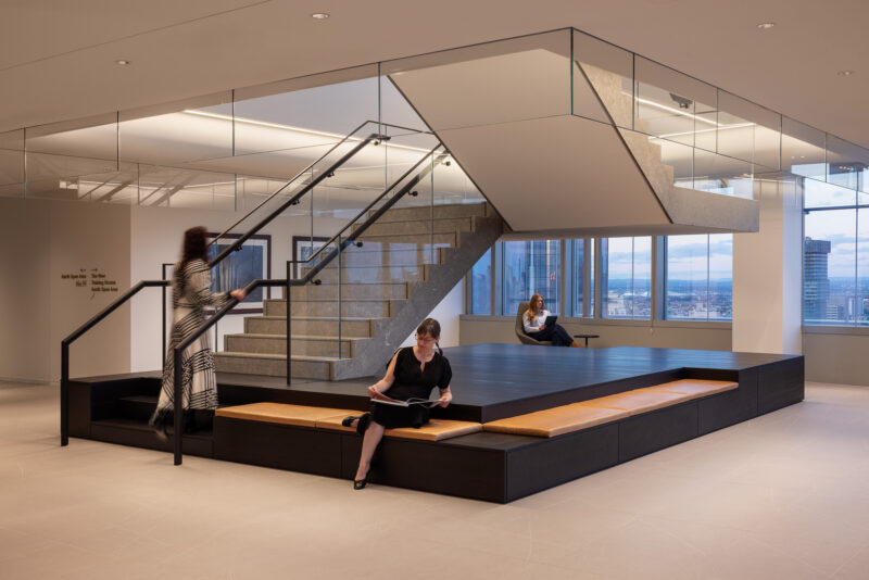 Interior architecture photography of Lord Abbett office in Jersey City NJ