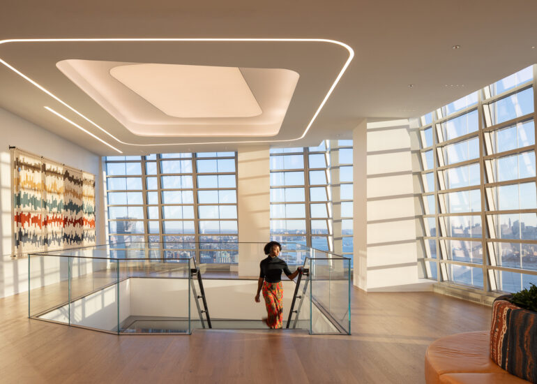 Interior architecture photography of Lord Abbett office in Jersey City NJ