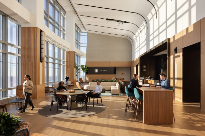 Interior architecture photography of Lord Abbett office in Jersey City NJ