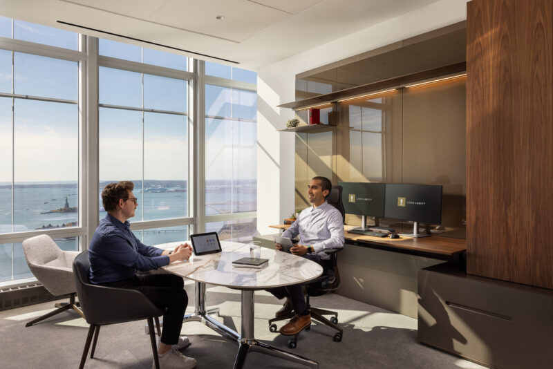 Interior architecture photography of Lord Abbett office in Jersey City NJ