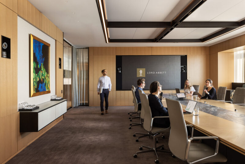 Interior architecture photography of Lord Abbett office in Jersey City NJ