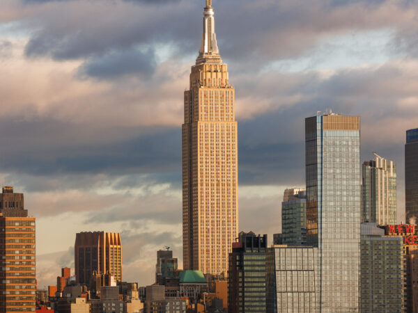 Exterior architecture of the Empire State Building New York City, architecture photography