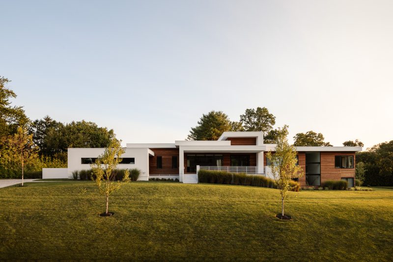Exterior architecture of a modern home
