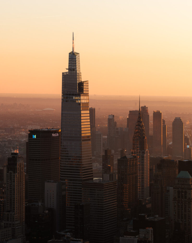 One Vanderbilt, NYC morning sunrise