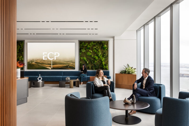 Interior architecture of the Energy Capital Partners office in New York City