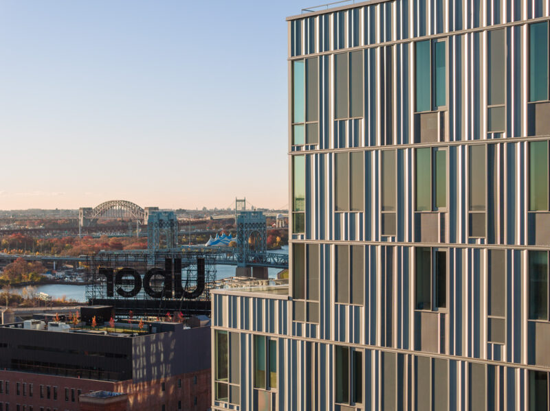 Exterior architecture of the The Motto High-Rise, Bronx NY