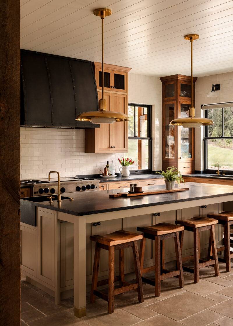 Interior design of a kitchen in a custom home located in Conshohocken, PA