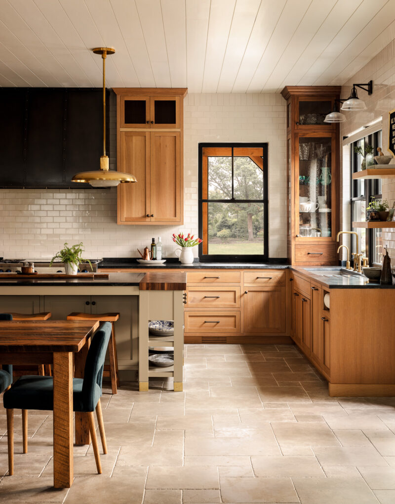 Interior design of a kitchen in a custom home located in Conshohocken, PA