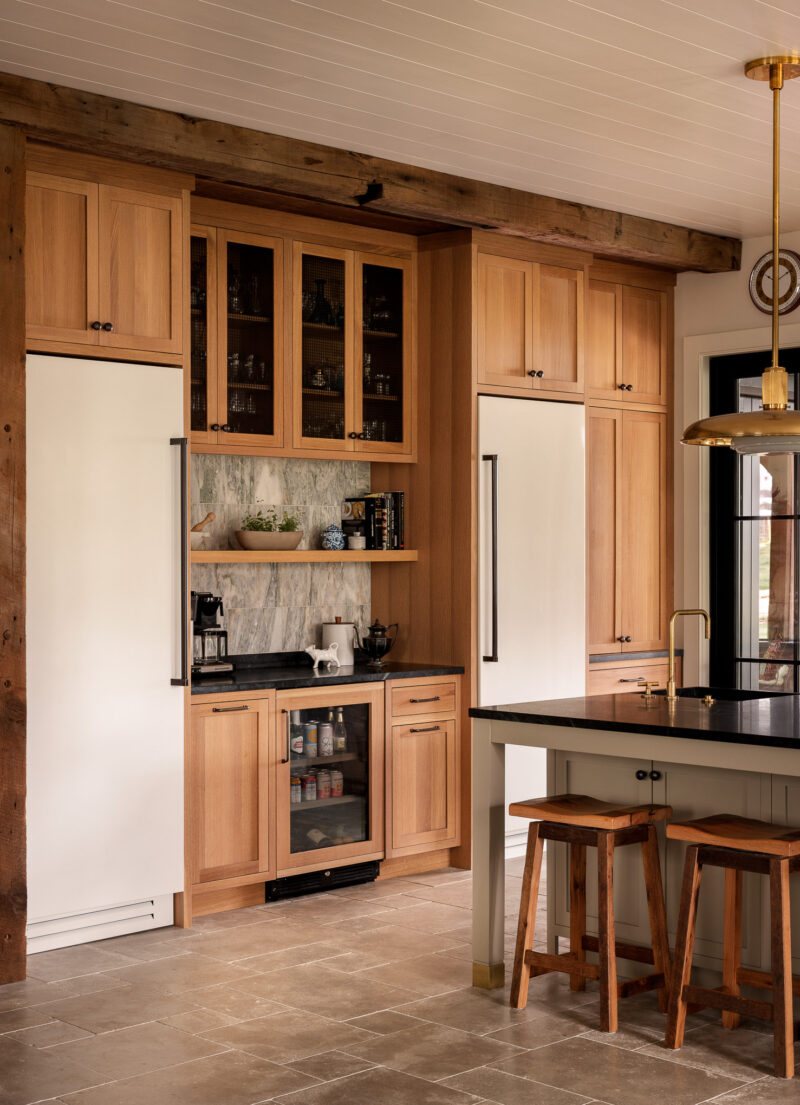 Interior design of a kitchen in a custom home located in Conshohocken, PA