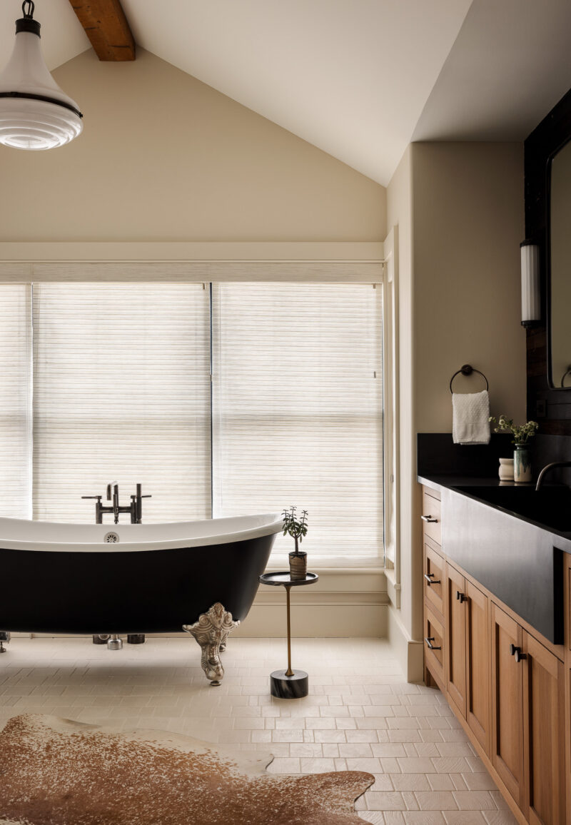 Interior design of a bathroom in a custom home located in Conshohocken, PA