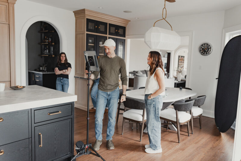 Behind the scenes capturing an interior design photoshoot with Van Tassell Photography