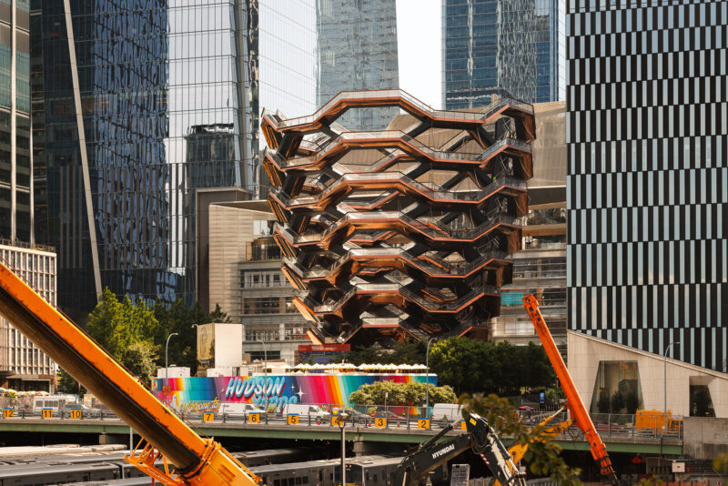 Exterior architecture of The Vessel, NYC