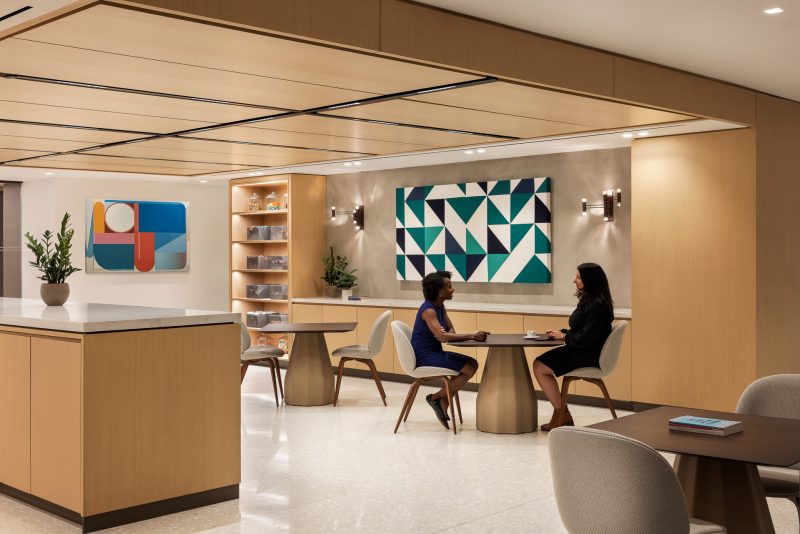 Interior architecture of a corporate office pantry