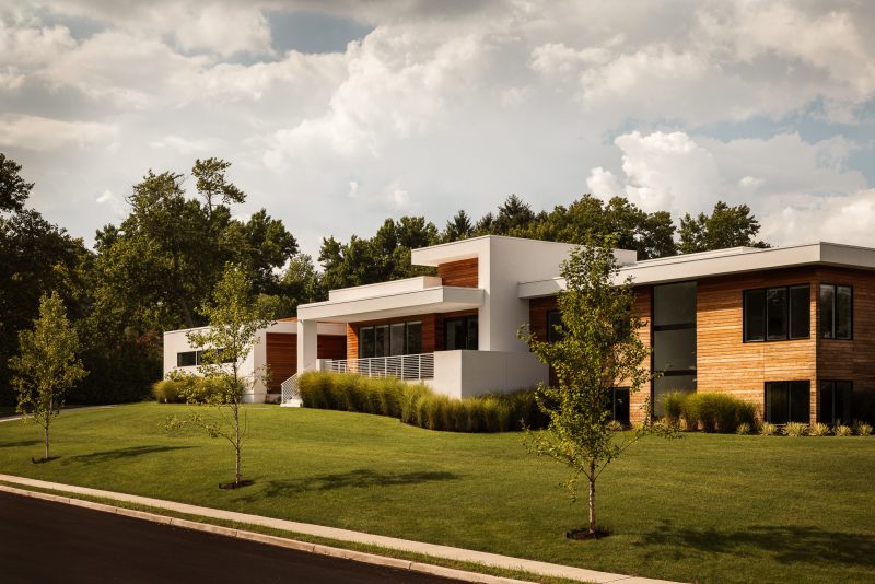 Exterior architecture of a modern home located in Ocean New Jersey.