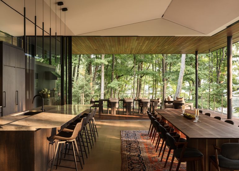 Architectural design of a custom built home in Silo Ridge, Amenia NY