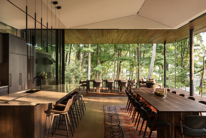Architectural design of a custom built home in Silo Ridge, Amenia NY