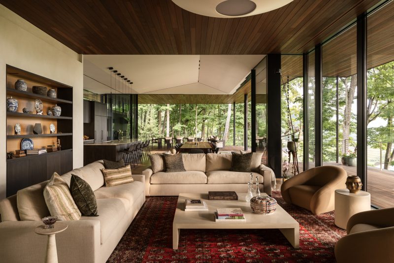 Architectural design of a custom built home in Silo Ridge, Amenia NY