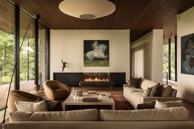 Architectural design of a custom built home in Silo Ridge, Amenia NY