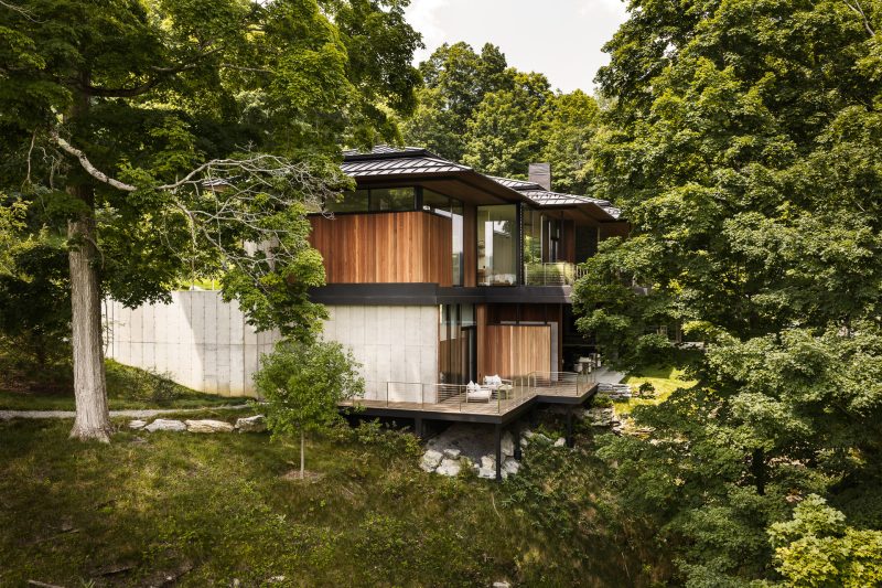 Architectural design of a custom built home in Silo Ridge, Amenia NY