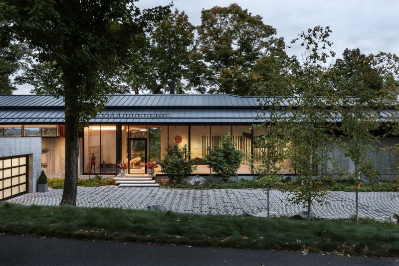 Architectural design of a custom built home in Silo Ridge, Amenia NY