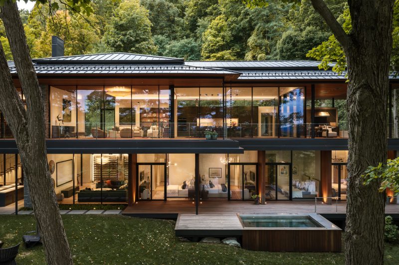 Architectural design of a custom built home in Silo Ridge, Amenia NY